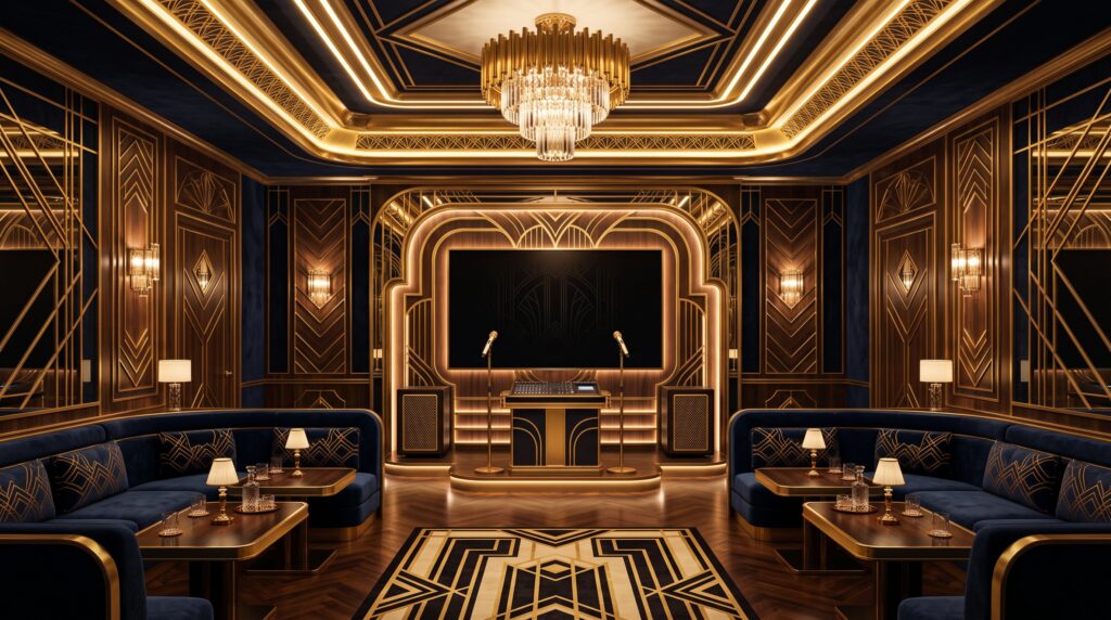 Mẫu phòng karaoke VIP Art Deco