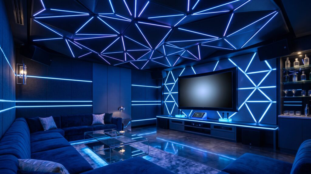 Mẫu phòng karaoke VIP LED hiện đại