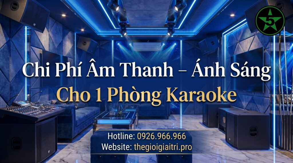 Chi Phí Âm Thanh – Ánh Sáng Cho 1 Phòng Karaoke