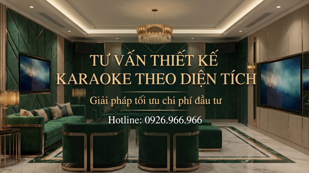 Thiết Kế Phòng Karaoke 15m2/20m2/25m2/30m2 Chuẩn