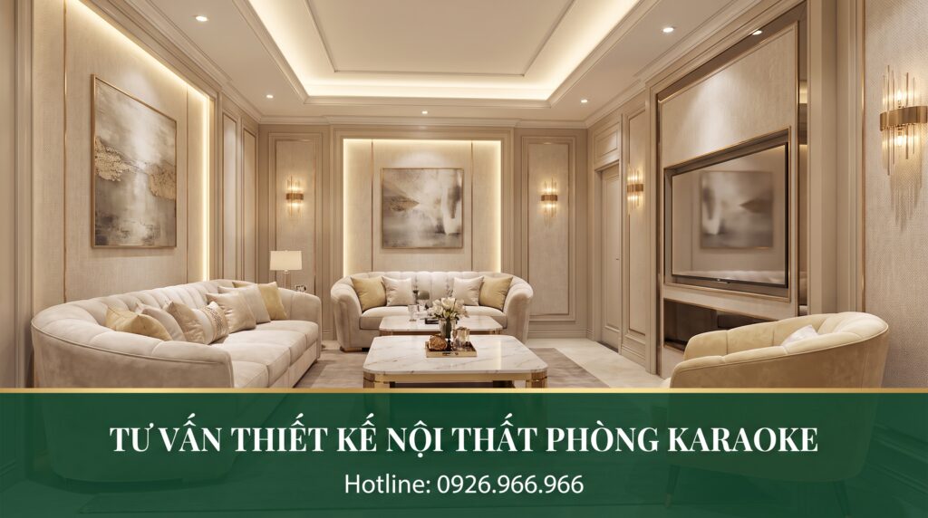 Tư vấn bố trí nội thất phòng karaoke